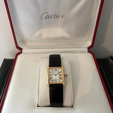 Cartier Tank Solo 2743 24mm Yellow gold White