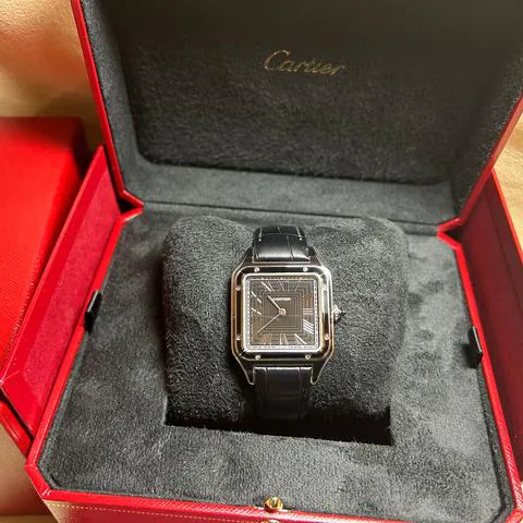 Cartier Santos Dumont WSSA0046 43.5mm Stainless steel Black