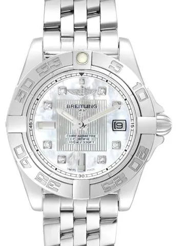 Breitling Galactic A71356 32mm Stainless steel Mother-of-pearl