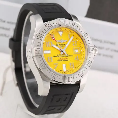 Breitling Avenger A17331101I1S1 45mm Stainless steel Yellow 3