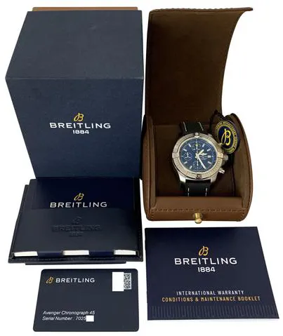 Breitling Avenger A13317101C1A1 45mm Stainless steel Blue 1