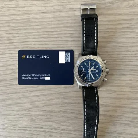 Breitling Avenger A13317101C1A1 45mm Stainless steel Blue 3