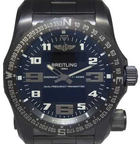 Breitling Emergency V76325 51mm Titanium Black