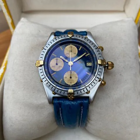 Breitling Chronomat 81950 39mm Yellow gold and stainless steel Blue 4