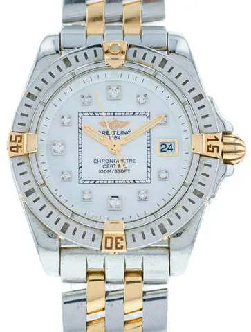 Breitling Cockpit Lady B7135612/A583 Yellow gold and Stainless steel White