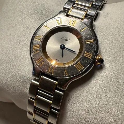 Cartier 21 Must de Cartier 1340 28mm Yellow gold and Stainless steel Silver 1