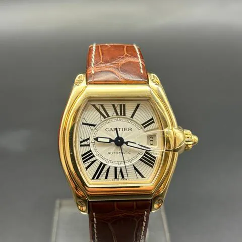 Cartier Roadster 2524 37mm Yellow gold Silver 2