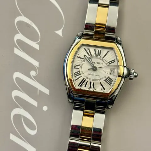 Cartier Roadster 2510 37mm Yellow gold and stainless steel Silver