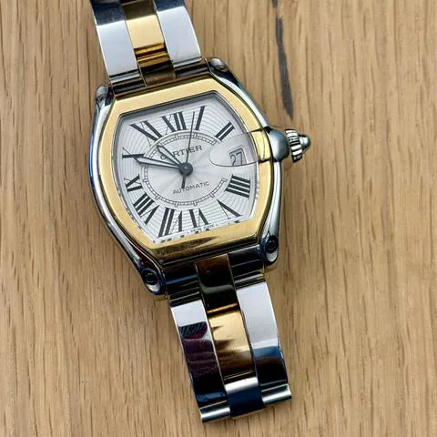 Cartier Roadster 2510 37mm Yellow gold and stainless steel Silver 2