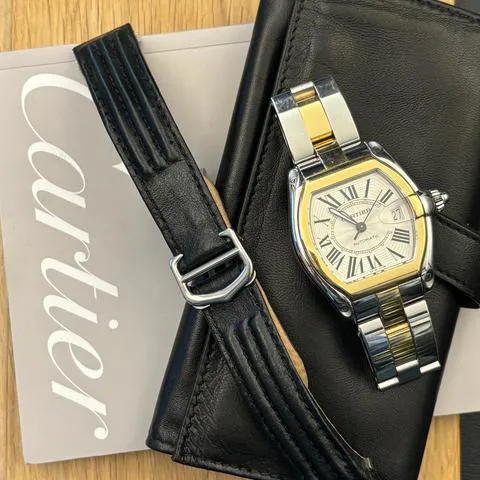 Cartier Roadster 2510 37mm Yellow gold and stainless steel Silver 3
