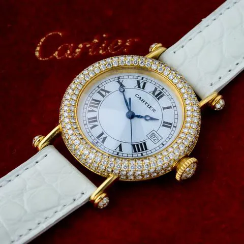 Cartier Diabolo 1430 35mm Yellow gold White