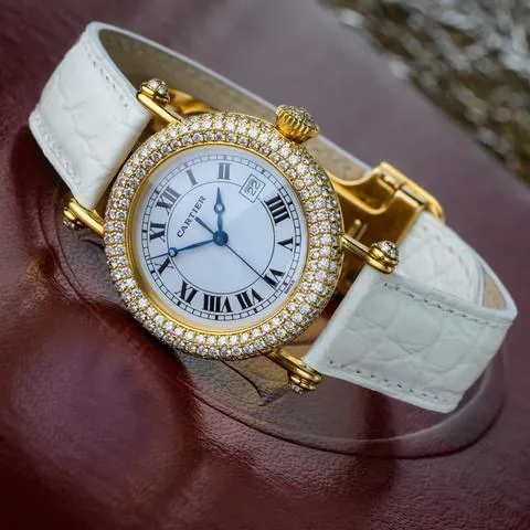 Cartier Diabolo 1430 35mm Yellow gold White 1