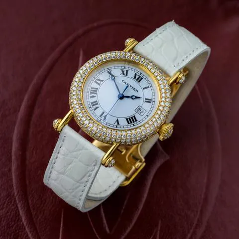 Cartier Diabolo 1430 35mm Yellow gold White 2