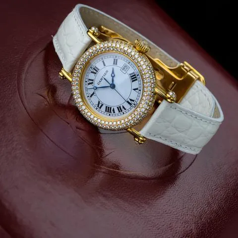 Cartier Diabolo 1430 35mm Yellow gold White 3