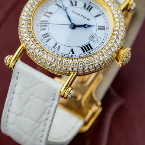 Cartier Diabolo 1430 35mm Yellow gold White 4