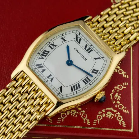 Cartier Tortue 96069 28mm Yellow gold White 1