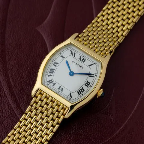 Cartier Tortue 96069 28mm Yellow gold White 3