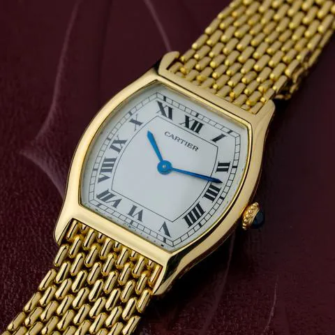 Cartier Tortue 96069 28mm Yellow gold White 7