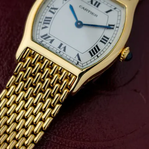 Cartier Tortue 96069 28mm Yellow gold White 9