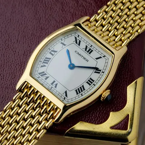 Cartier Tortue 96069 28mm Yellow gold White 14