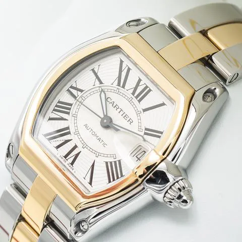 Cartier Roadster 2510 37mm Yellow gold and stainless steel Silver