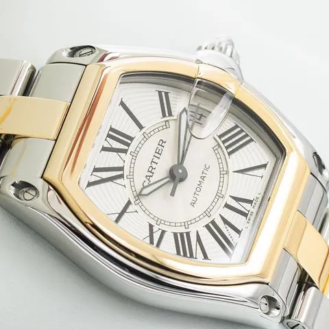 Cartier Roadster 2510 37mm Yellow gold and stainless steel Silver 2