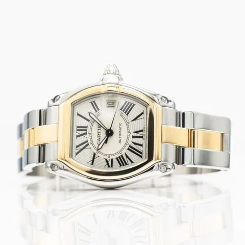 Cartier Roadster 2510 37mm Yellow gold and stainless steel Silver 3