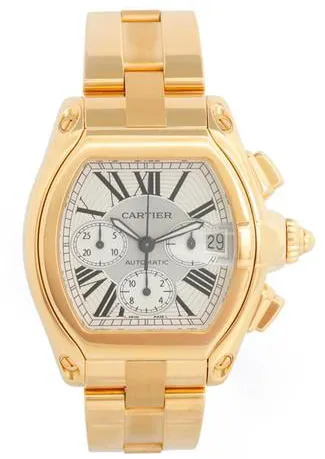 Cartier Roadster W62021Y2 43mm Yellow gold Silver