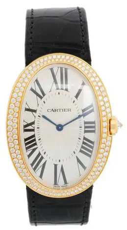 Cartier Baignoire WB520022 35mm Yellow gold Silver