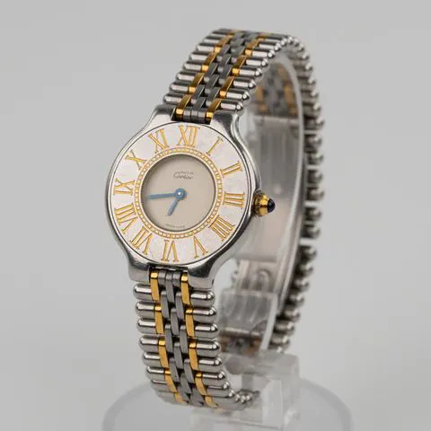 Cartier 21 Must de Cartier 125000P 28mm Yellow gold and Stainless steel White 2