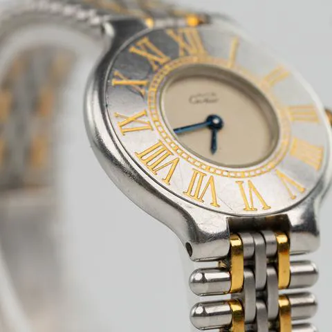 Cartier 21 Must de Cartier 125000P 28mm Yellow gold and Stainless steel White 4