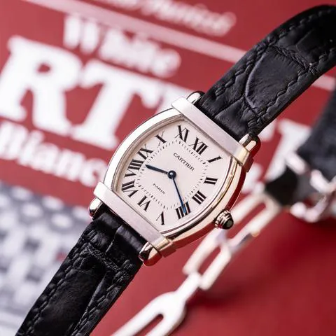 Cartier Tortue Platinum White 1