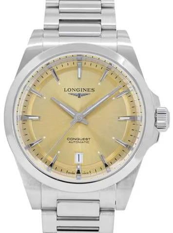 Longines Conquest 38mm Stainless steel Champagne