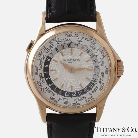 Patek Philippe World Time 5110R-001 37mm Rose gold Silver