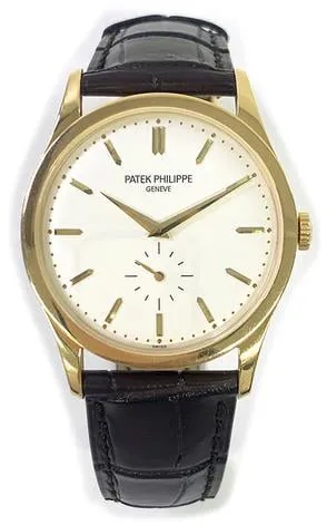 Patek Philippe Calatrava 5196J-001 37mm Yellow gold Silver