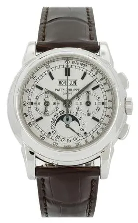 Patek Philippe Perpetual Calendar Chronograph 5970G-001 40mm White gold Silver