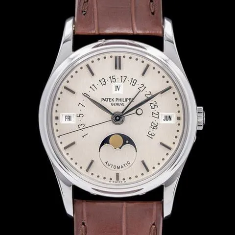 Patek Philippe Perpetual Calendar 5050P 36mm Platinum Silver