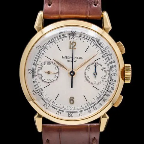 Patek Philippe Chronograph 1579 36mm Yellow gold Silver