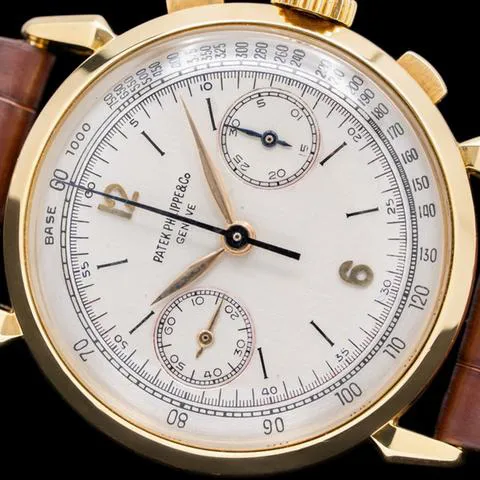 Patek Philippe Chronograph 1579 36mm Yellow gold Silver 5