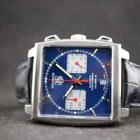 TAG Heuer Monaco Calibre 12 CAW2111.FC6183 39mm Stainless steel Blue