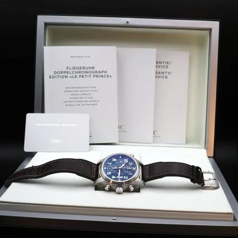 IWC Pilot Double Chronograph IW371807 44mm Stainless steel Blue 3