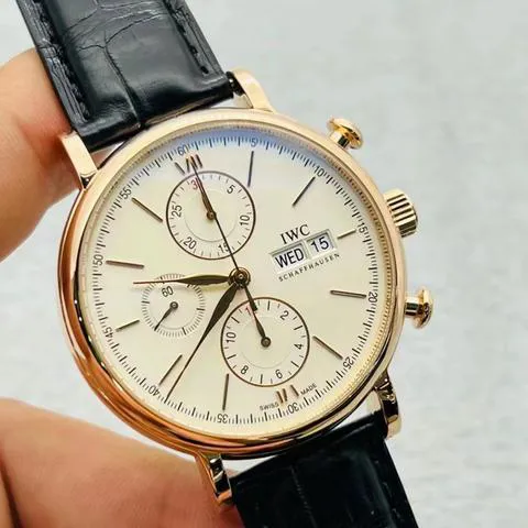 IWC Portofino IW391020 42mm Rose gold Silver 4