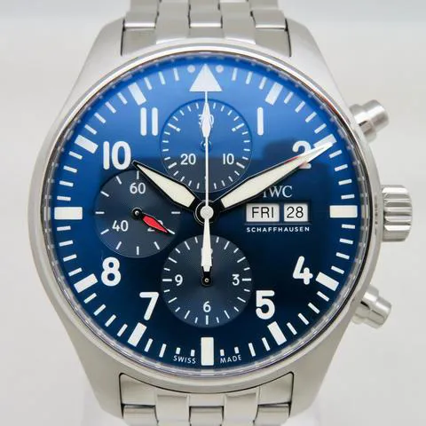 IWC Pilot Chronograph IW377717 43mm Stainless steel Blue