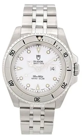 Tudor Prince Date 73190 33mm Stainless steel White