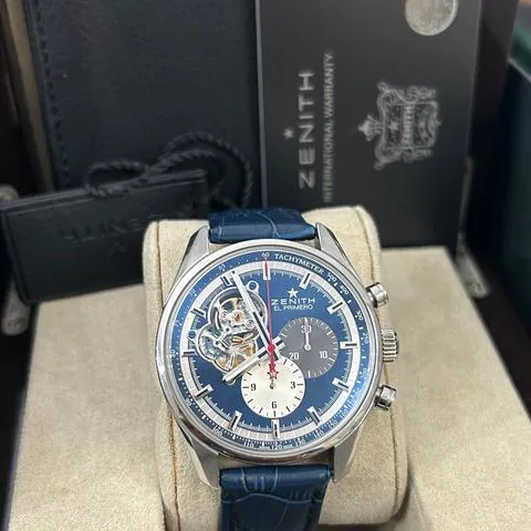 Zenith El Primero 03.2040.4061/52.C700 42mm Stainless steel Blue 2