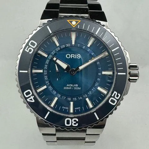 Oris Aquis Date 01 743 7734 4185 43mm Stainless steel Blue