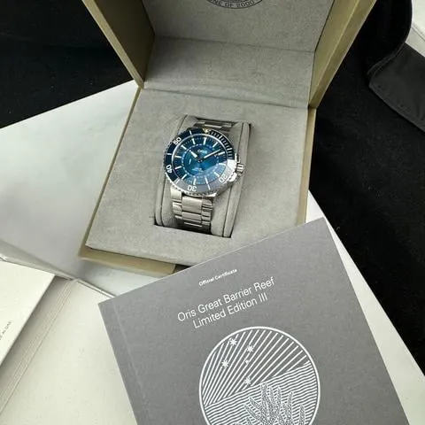 Oris Aquis Date 01 743 7734 4185 43mm Stainless steel Blue 2