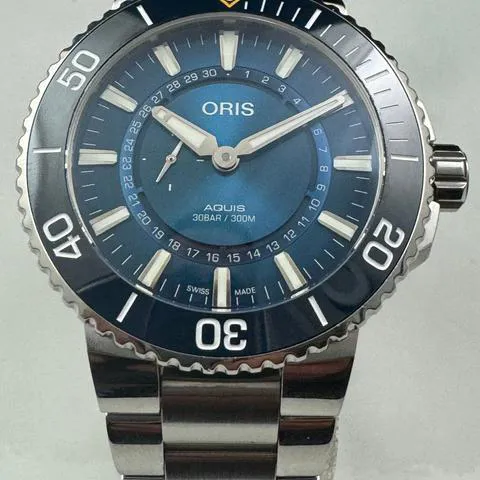 Oris Aquis Date 01 743 7734 4185 43mm Stainless steel Blue 5