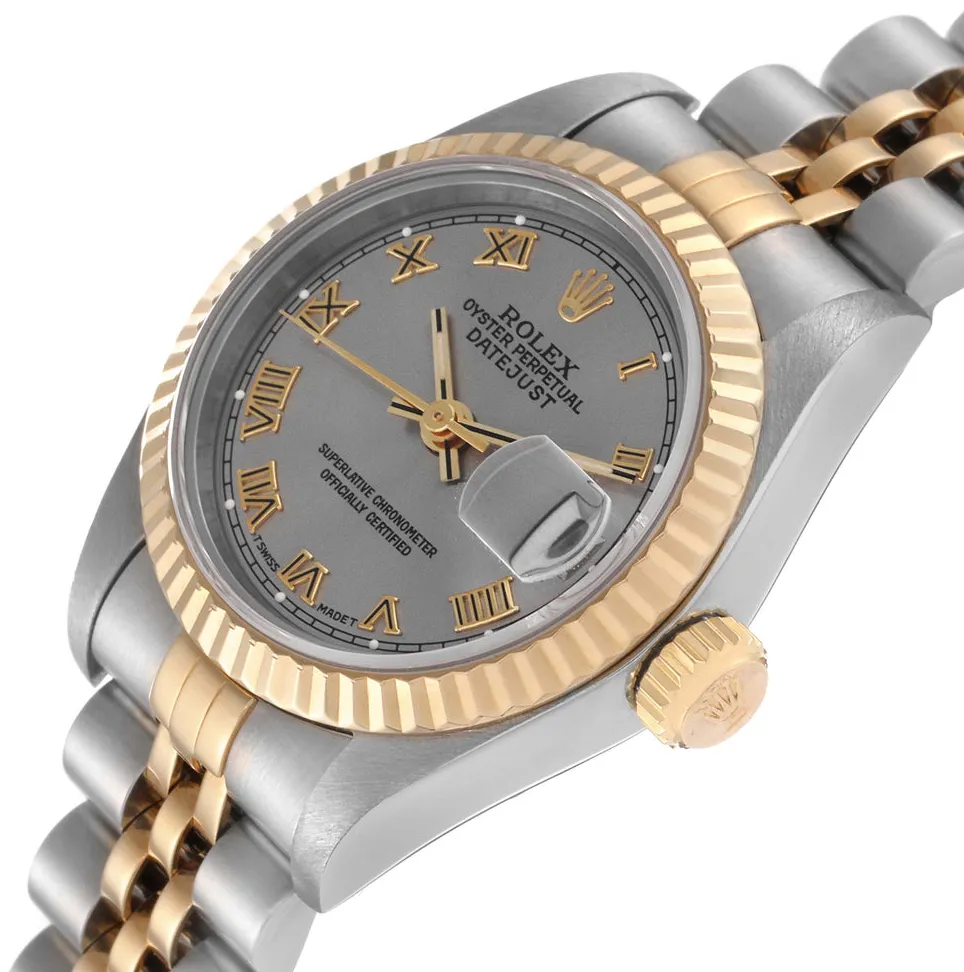 Rolex Lady-Datejust 69173 26mm Yellow gold and stainless steel Gray 1