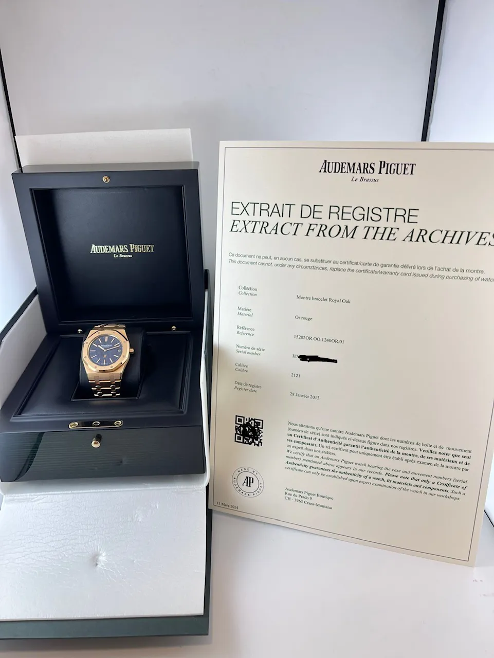 Audemars Piguet Royal Oak 15202OR.OO.1240OR.01 39mm Blue 5